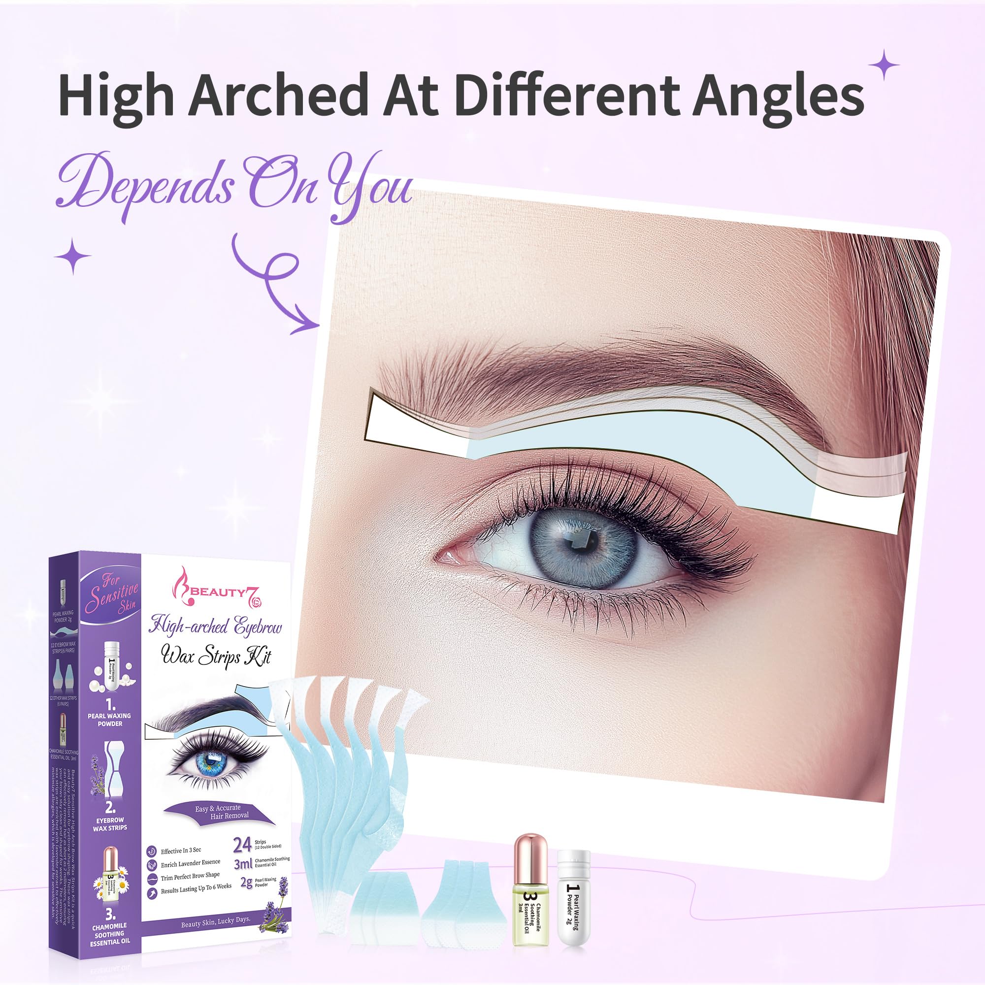 Beauty7 strips promote long-lasting smoothness for brows