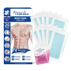 Beauty7 packaging showing a ready-to-use at-home waxing kit for men