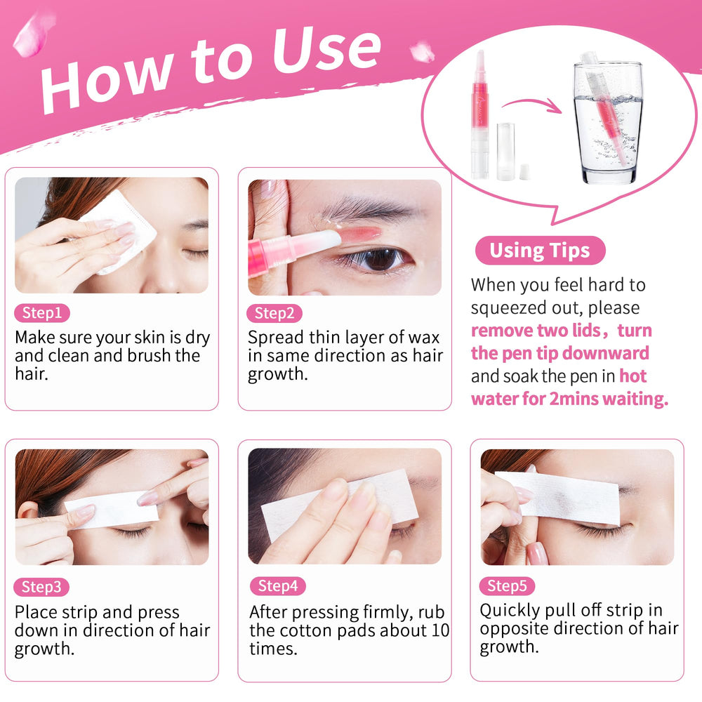 Beauty7 wax leaves no sticky residue, gentle on skin.