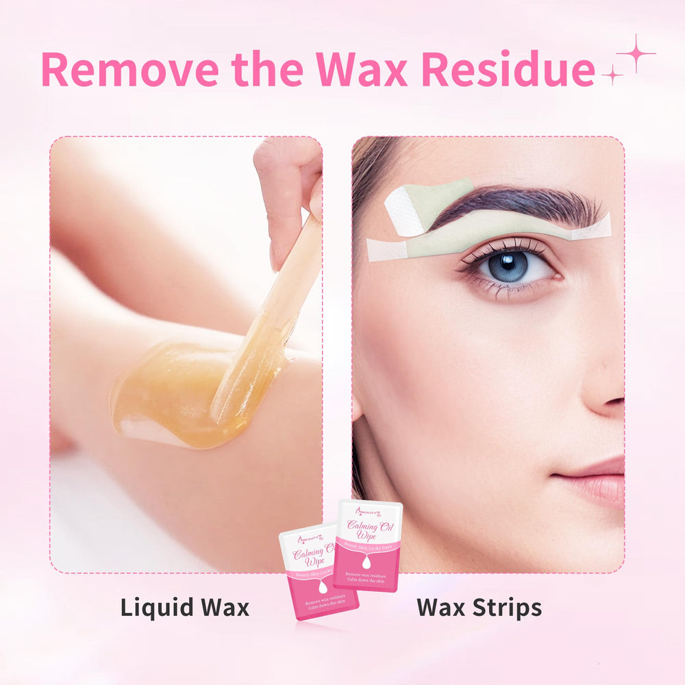 Beauty7 post-wax wipes texture close-up shows soft fabric for sensitive skin