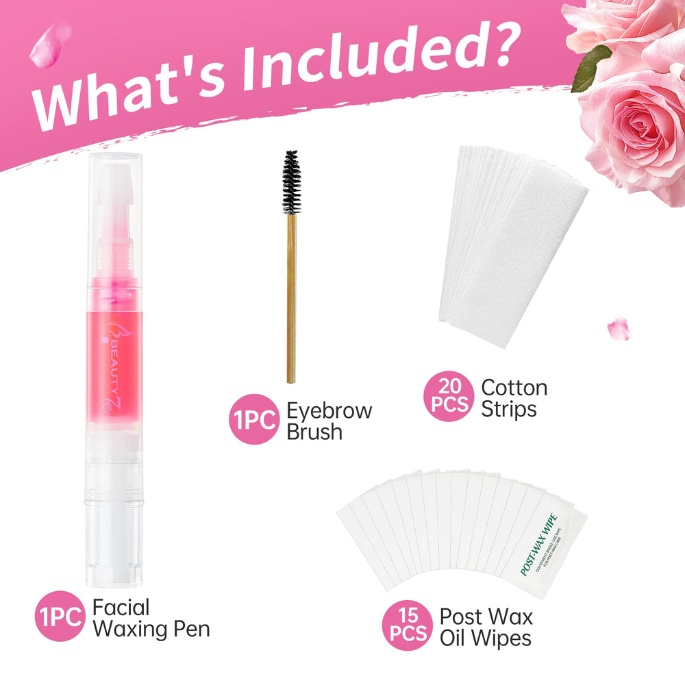 Beauty7 precision wax pen tip control for accurate hair removal.