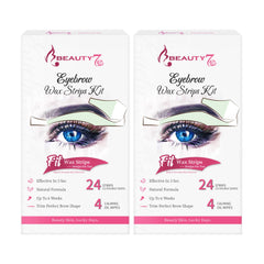 Beauty7 Wax Strips Kit eyebrow strips for sensitive skin provide precise shaping with gentle removal