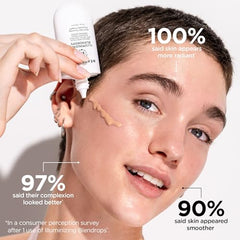 BeautyBio Blendrops polyglutamic acid hydration visual highlights skin plumping action
