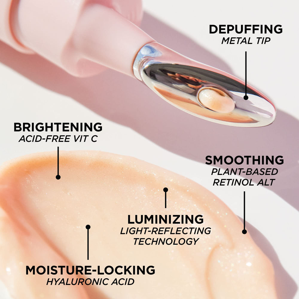 BeautyBio Eyelighter Concentrate silky under-eye primer texture preps skin for concealer