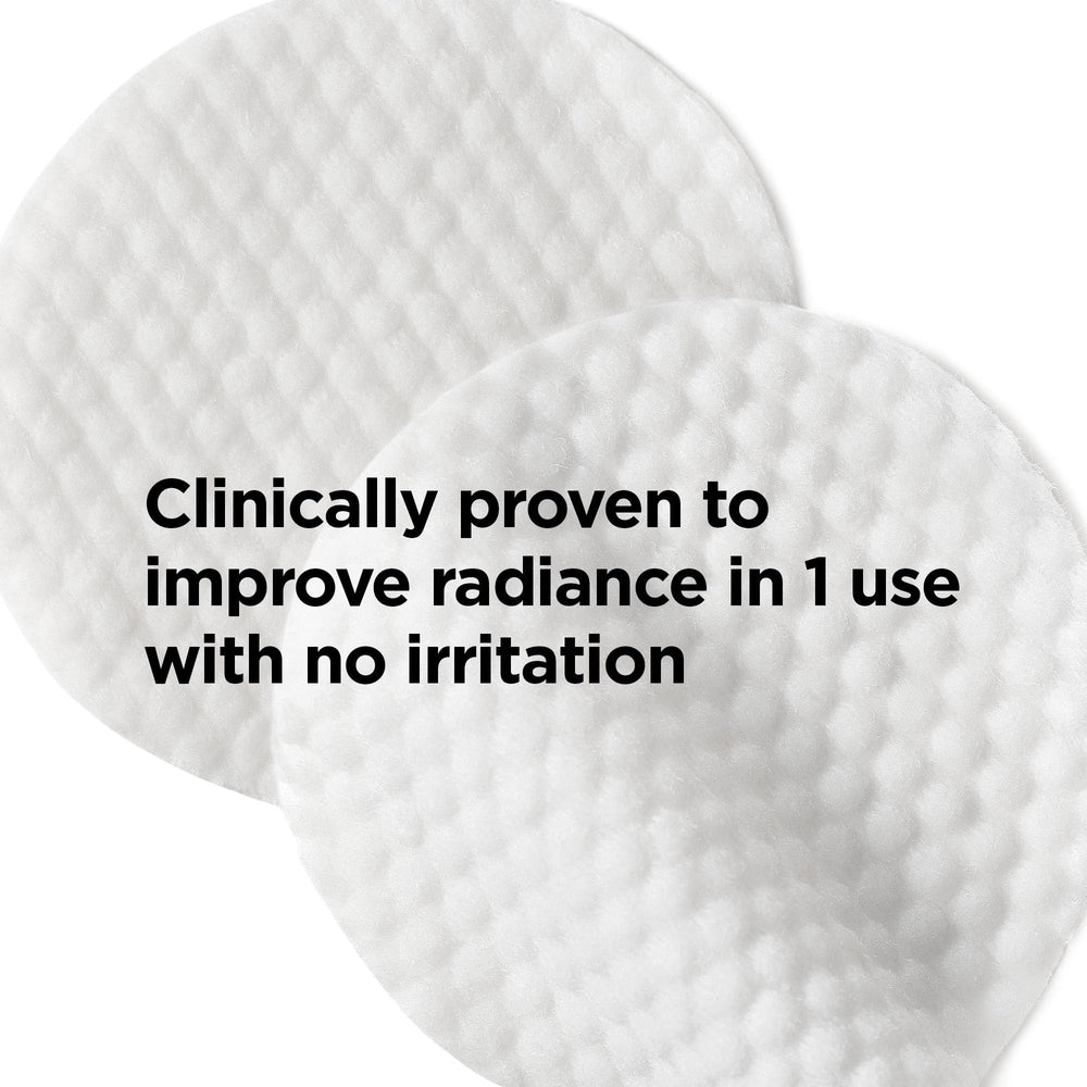 BeautyBio Swipe and Glow pads in use, showing even application for refined texture.