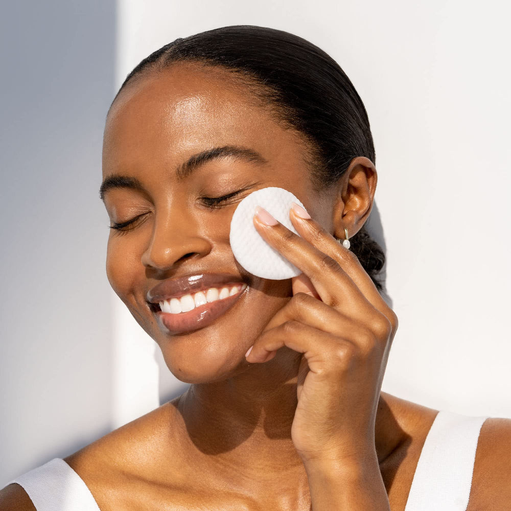 BeautyBio Swipe and Glow Peel Pads pre-soaked and ready to brighten and smooth skin.