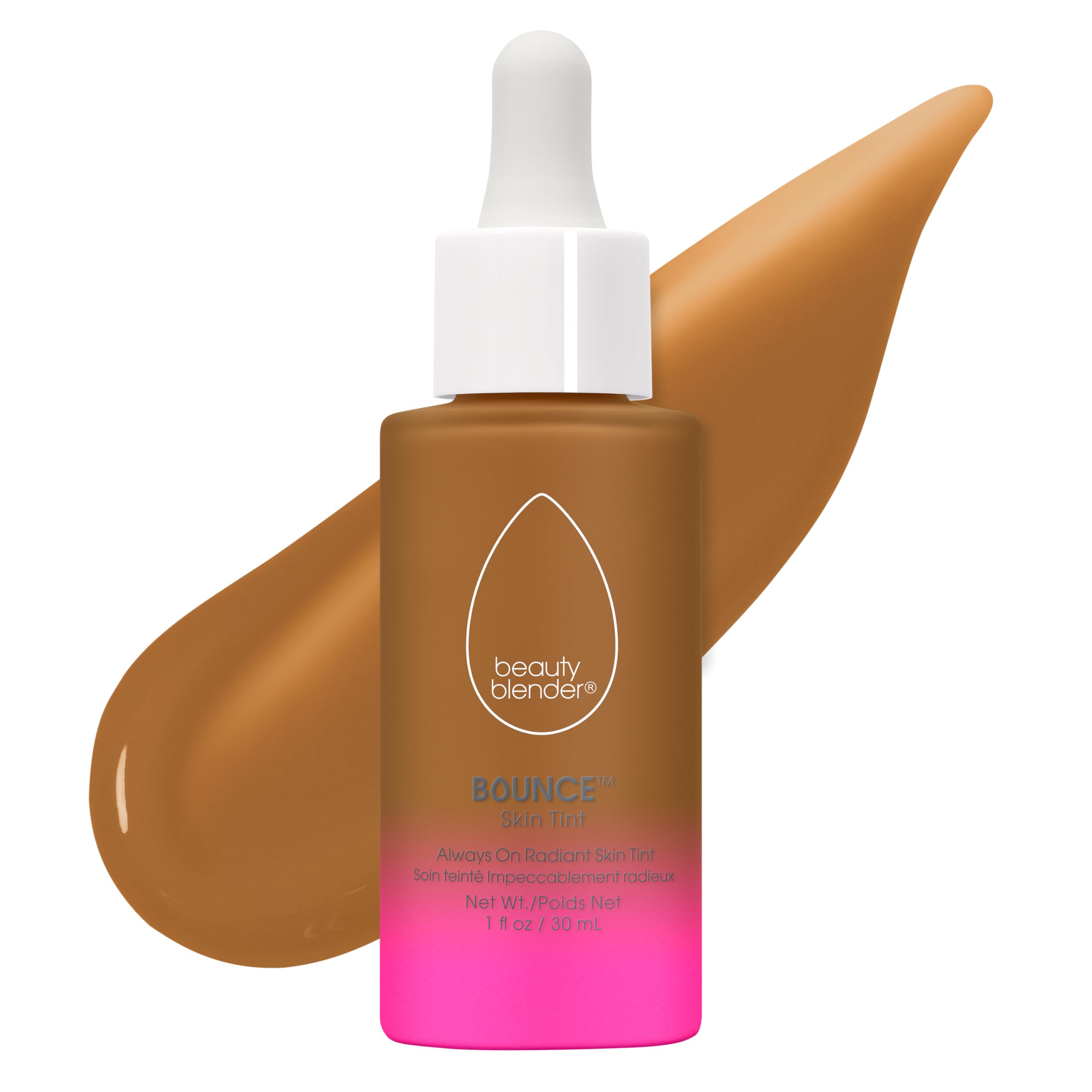 Beautyblender 12-hour tint bottle pour shows long-wear radiance on skin