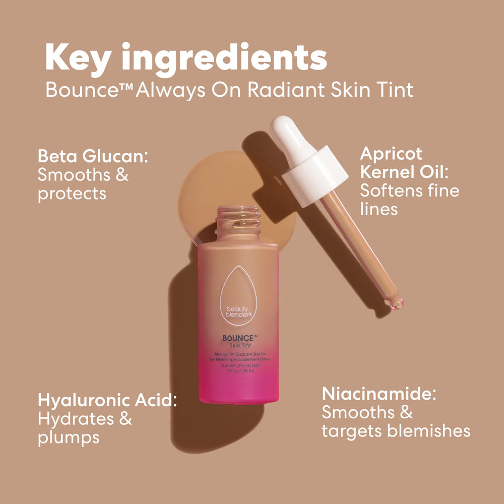 Beautyblender 12-hour tint buildable coverage demonstrates adjustable coverage