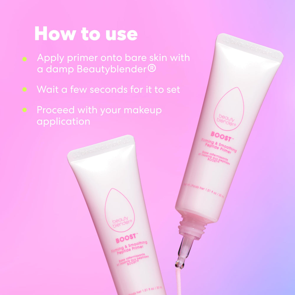 Beautyblender Boost pore-blur finish swatch shows seamless look