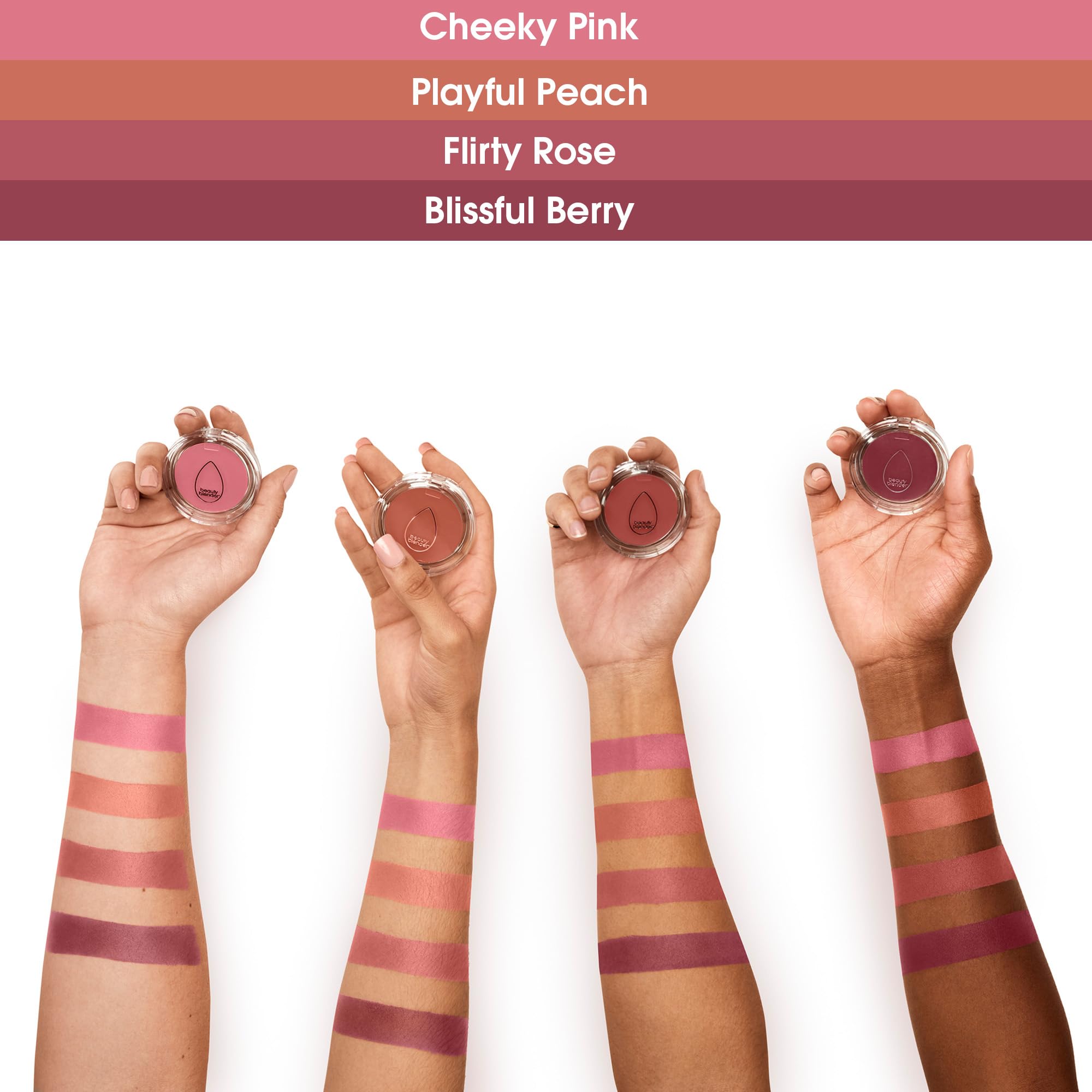 Beautyblender Bounce Liquid Whip Blush close-up face with natural glow and blended finish.