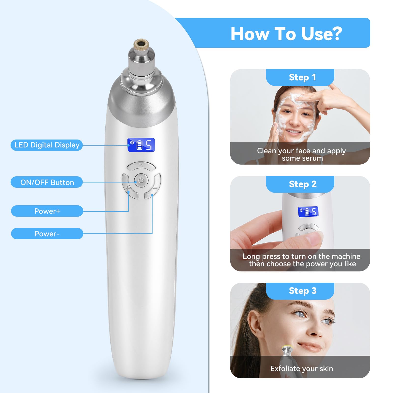 Beautycity adjustable suction levels customize comfort and effectiveness.