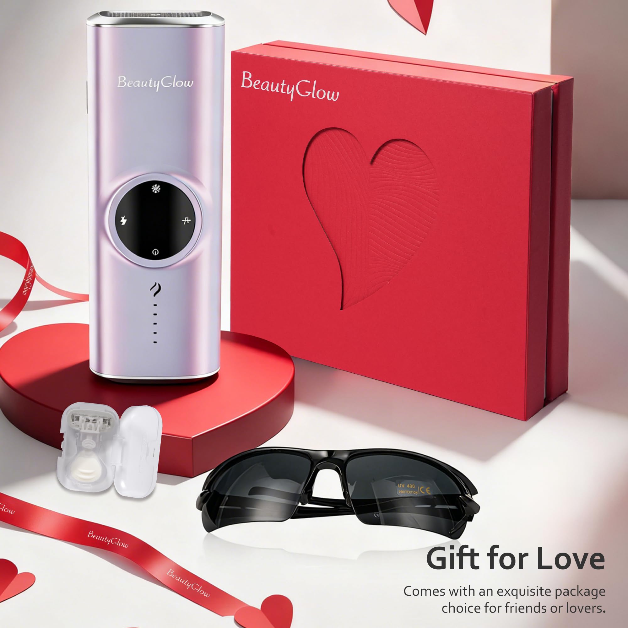 BeautyGlow gift-pack offering at-home laser hair removal