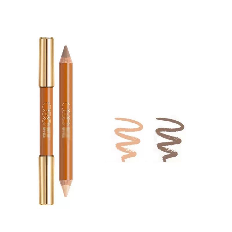 BeautyMall dual-ended contour pencil in nude gray for natural sculpting.