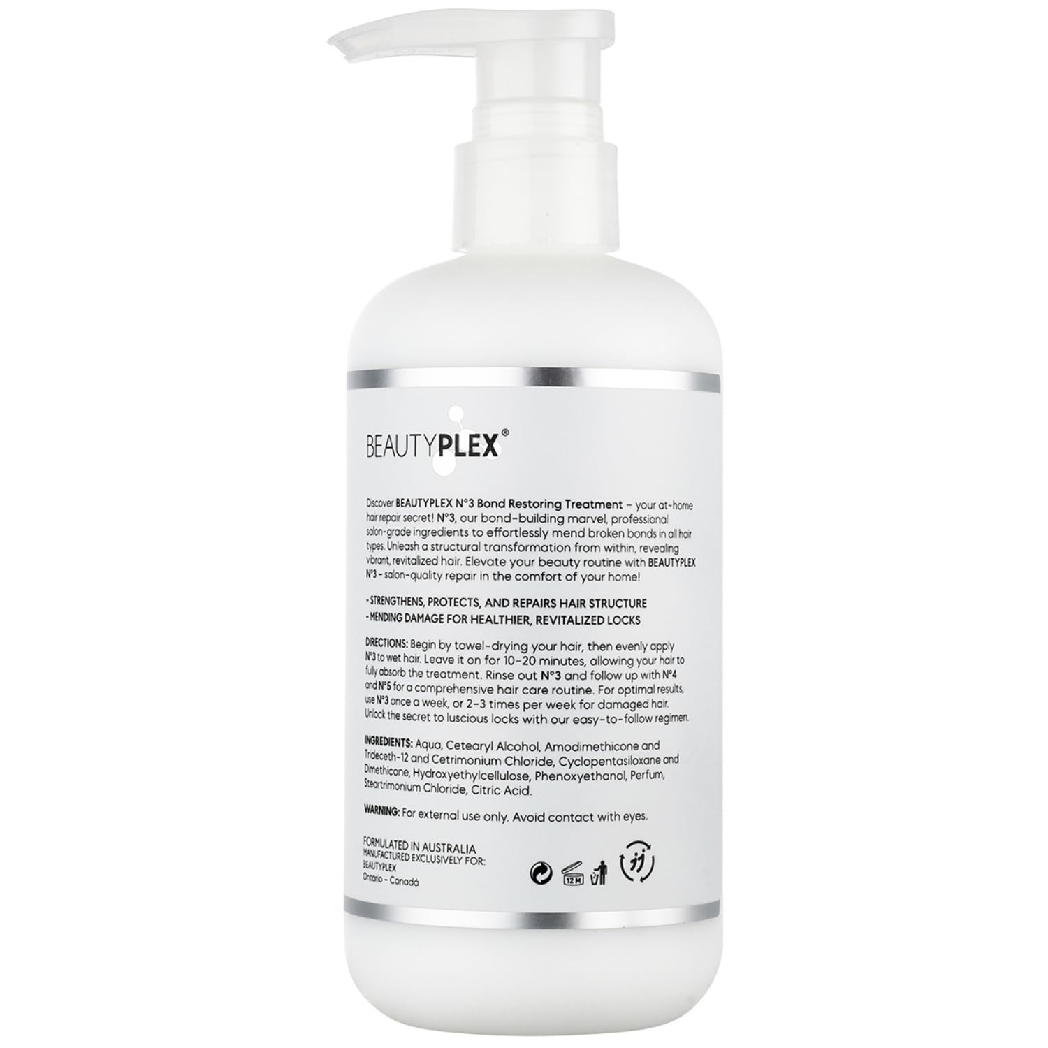 BeautyPlex No.3 Bond Repair routine benefits reveal revitalized hair.