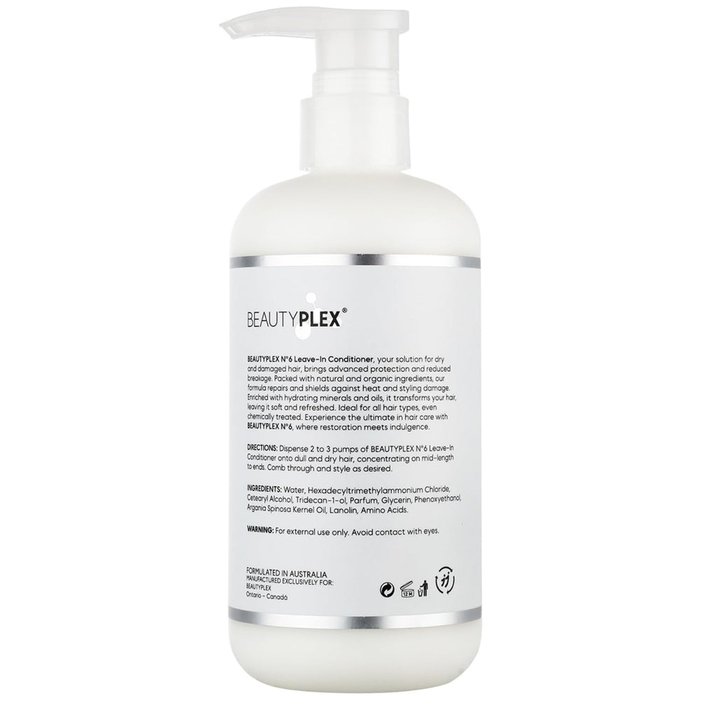 BeautyPlex No. 6 shine and detangling display for glossy, easy-to-brush hair.