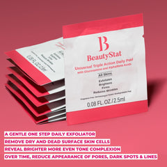 BeautyStat AHA/BHA/Glucosamine blend shown on label