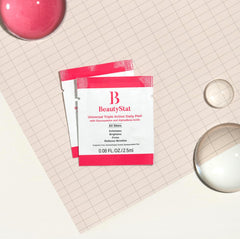 BeautyStat daily exfoliating pad in use delivers gentle, even exfoliation