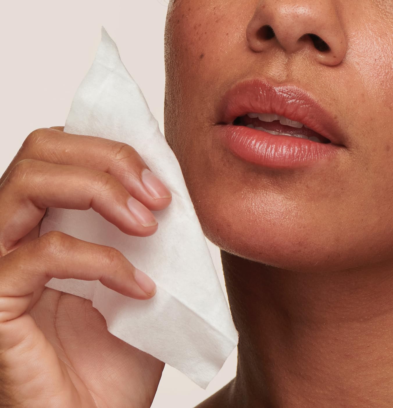 BeautyStat glow after peel suggesting brighter, even skin tone