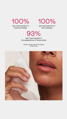 Close-up of BeautyStat peel pad texture showing smooth exfoliating surface