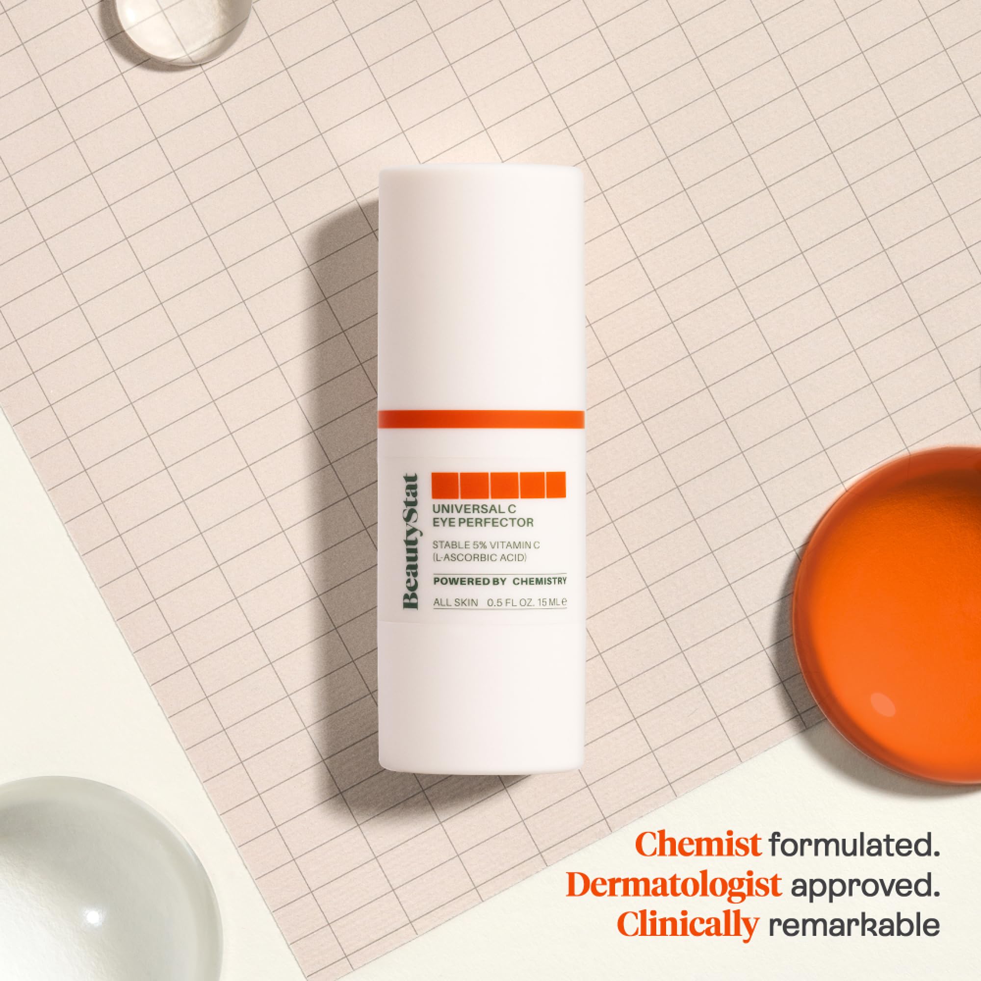 BeautyStat Universal C Eye Perfector creamy texture for under-eye care.