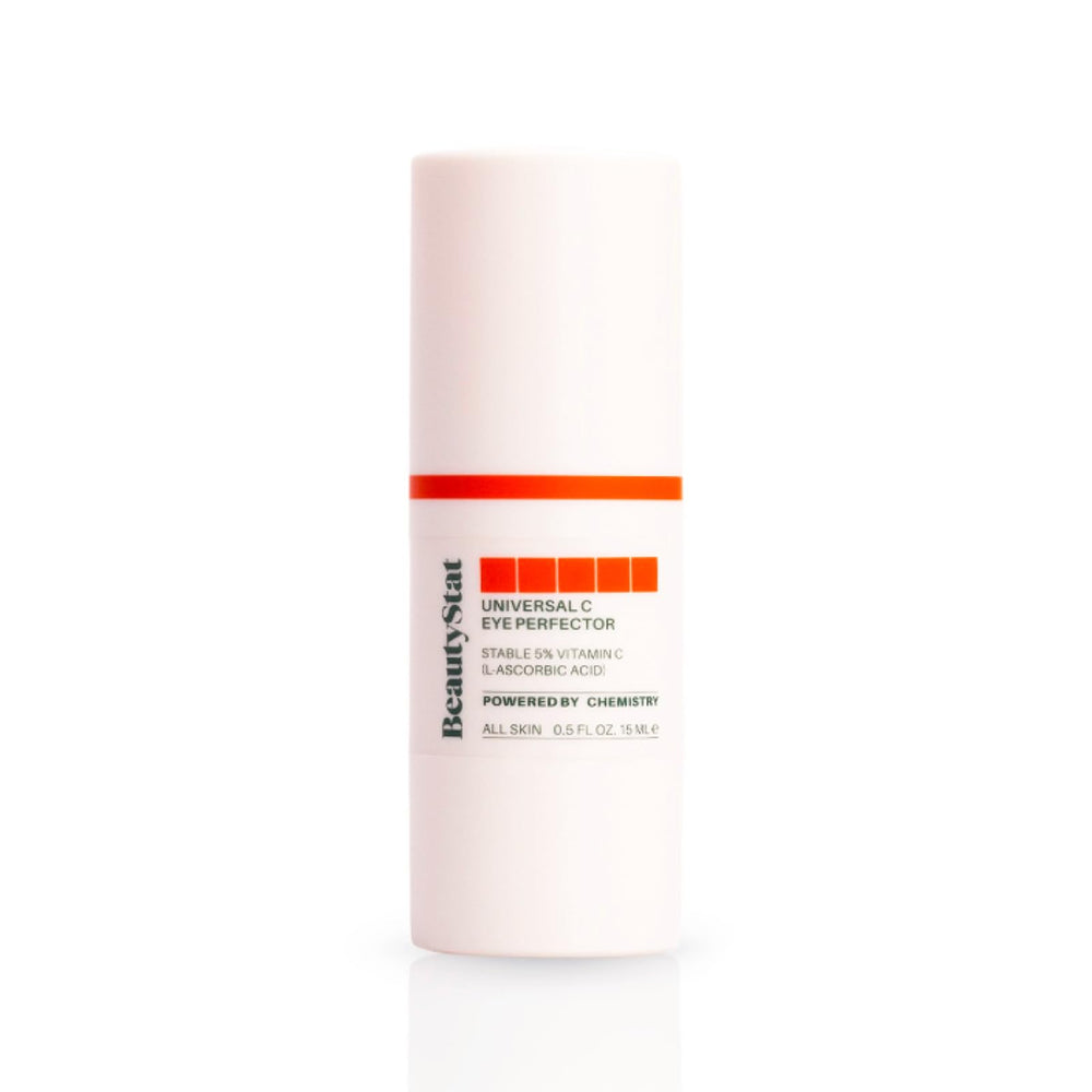BeautyStat Universal C Eye Perfector front tube for on-the-go brightening.