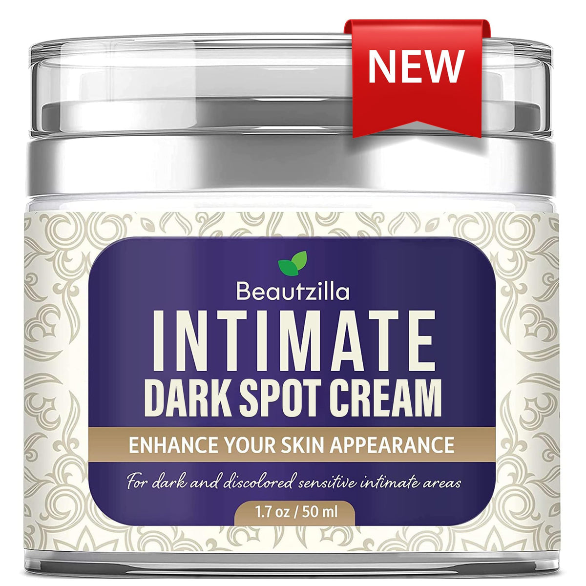 Beautzilla Intimate Area Dark Spot Corrector bottle targeting hydration for even tone.