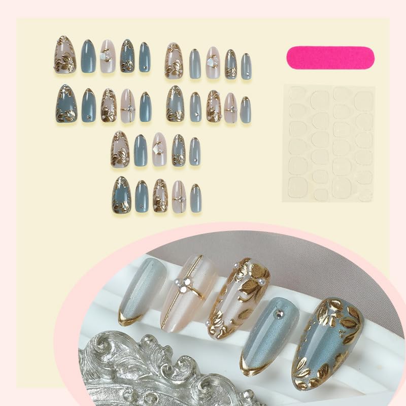 BEAWTH contents include nails, jelly stickers, a file, and a remover stick.