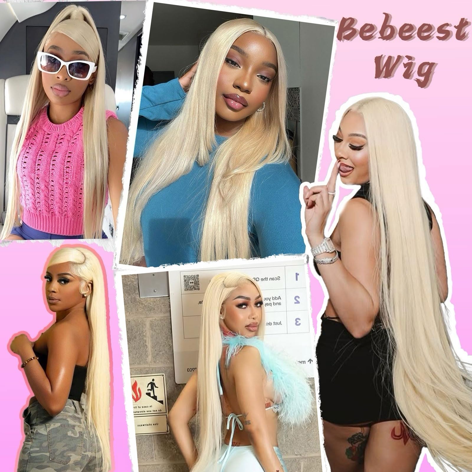 Bebeest 13x6 lace front cap size 22 to 22.5 inches offers flexible fit.