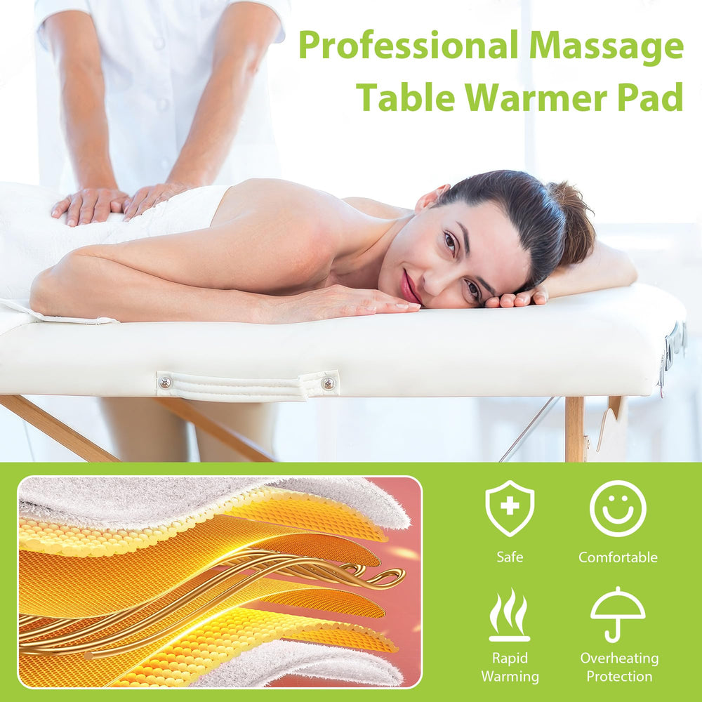 BECALIN warmer corner straps keep the blanket secure on the massage table