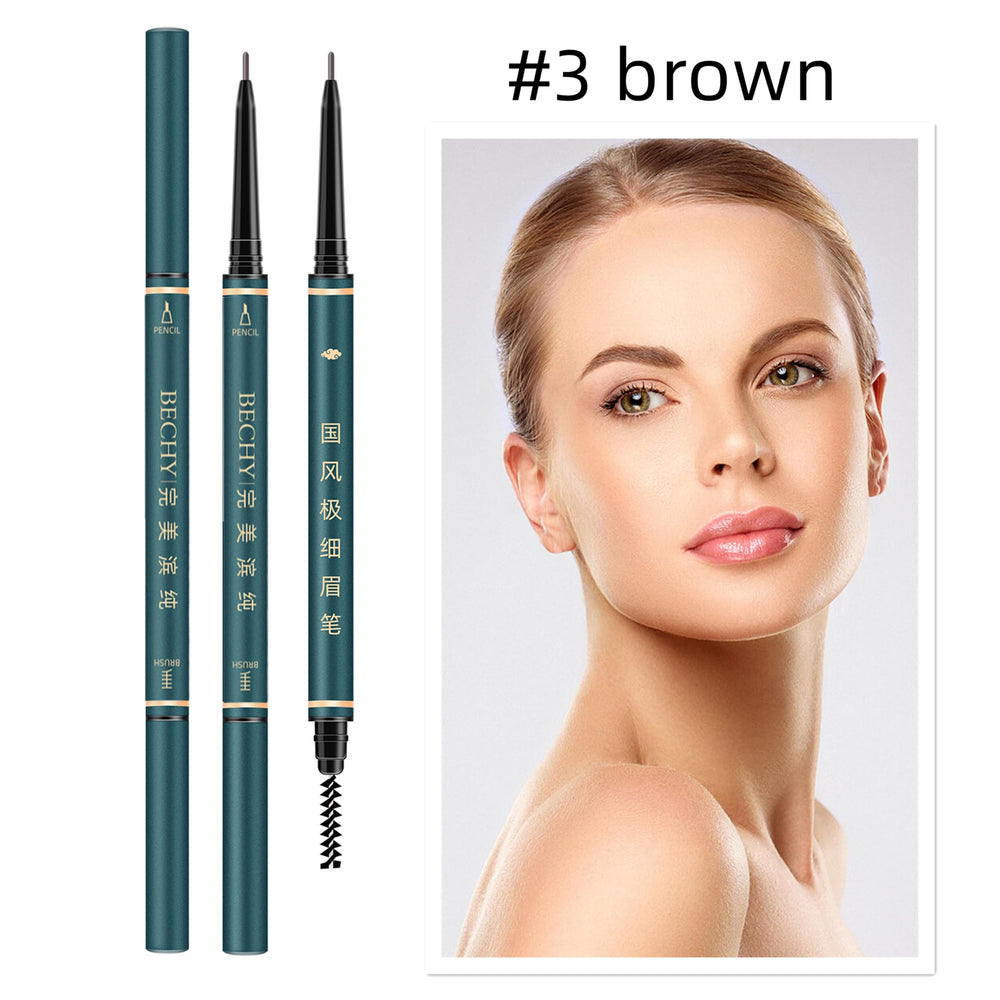 BECHY brow pencil with built-in spoolie brush for blending