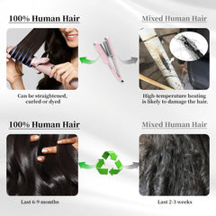 BeCools 13x6 lace front wig with adjustable straps for secure fit.