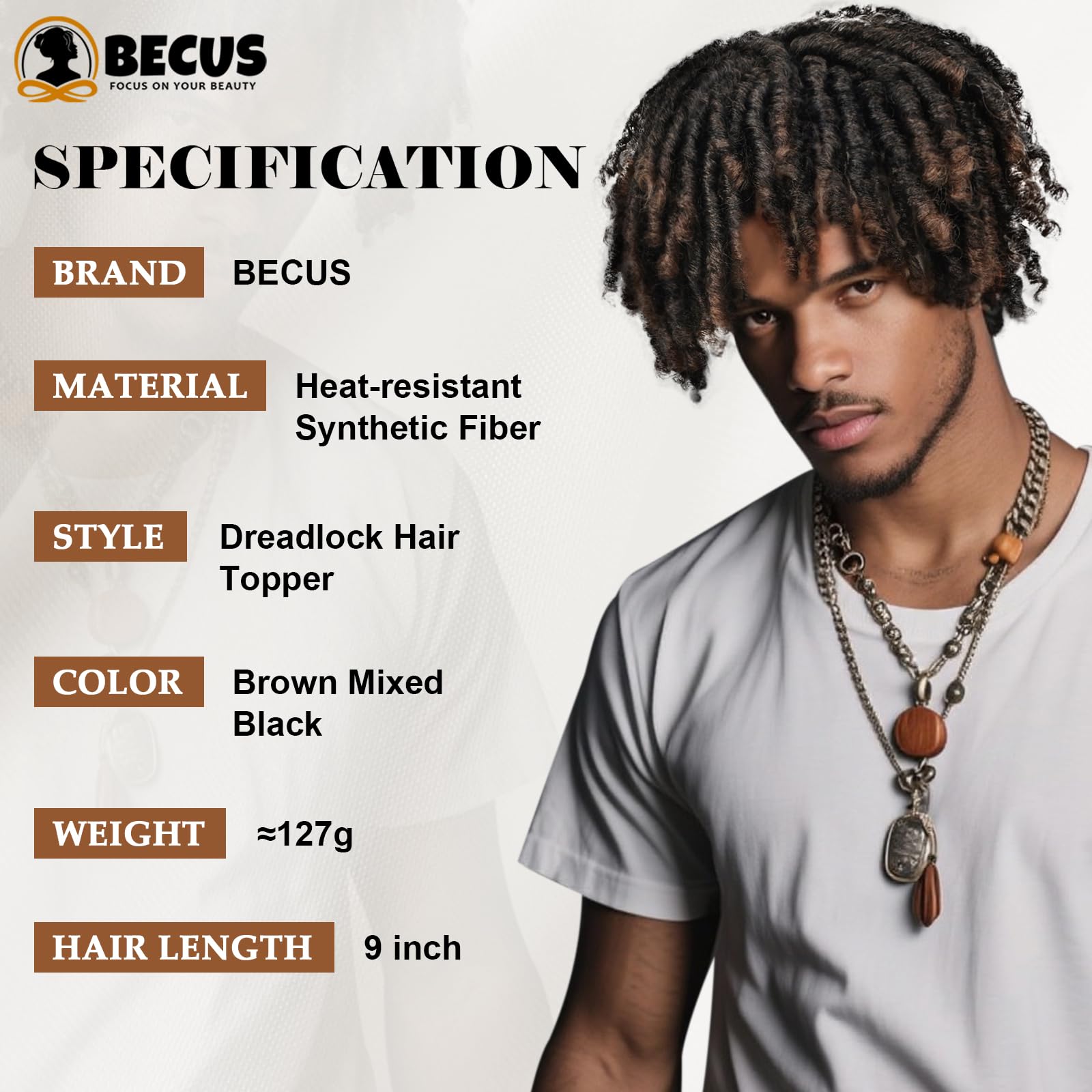 BECUS Dreadtopper Halloween look ready with dread styling