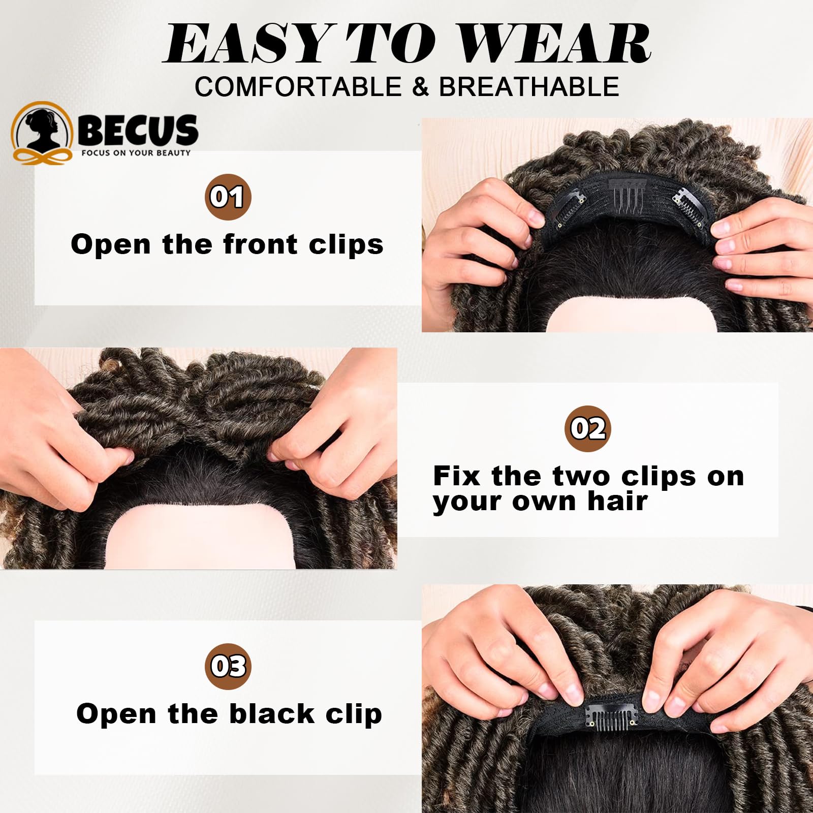 BECUS Dreadtopper heat resistant fibers suitable for styling