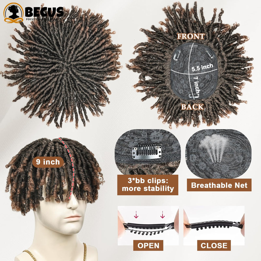 BECUS Dreadtopper open weft breathable construction on scalp