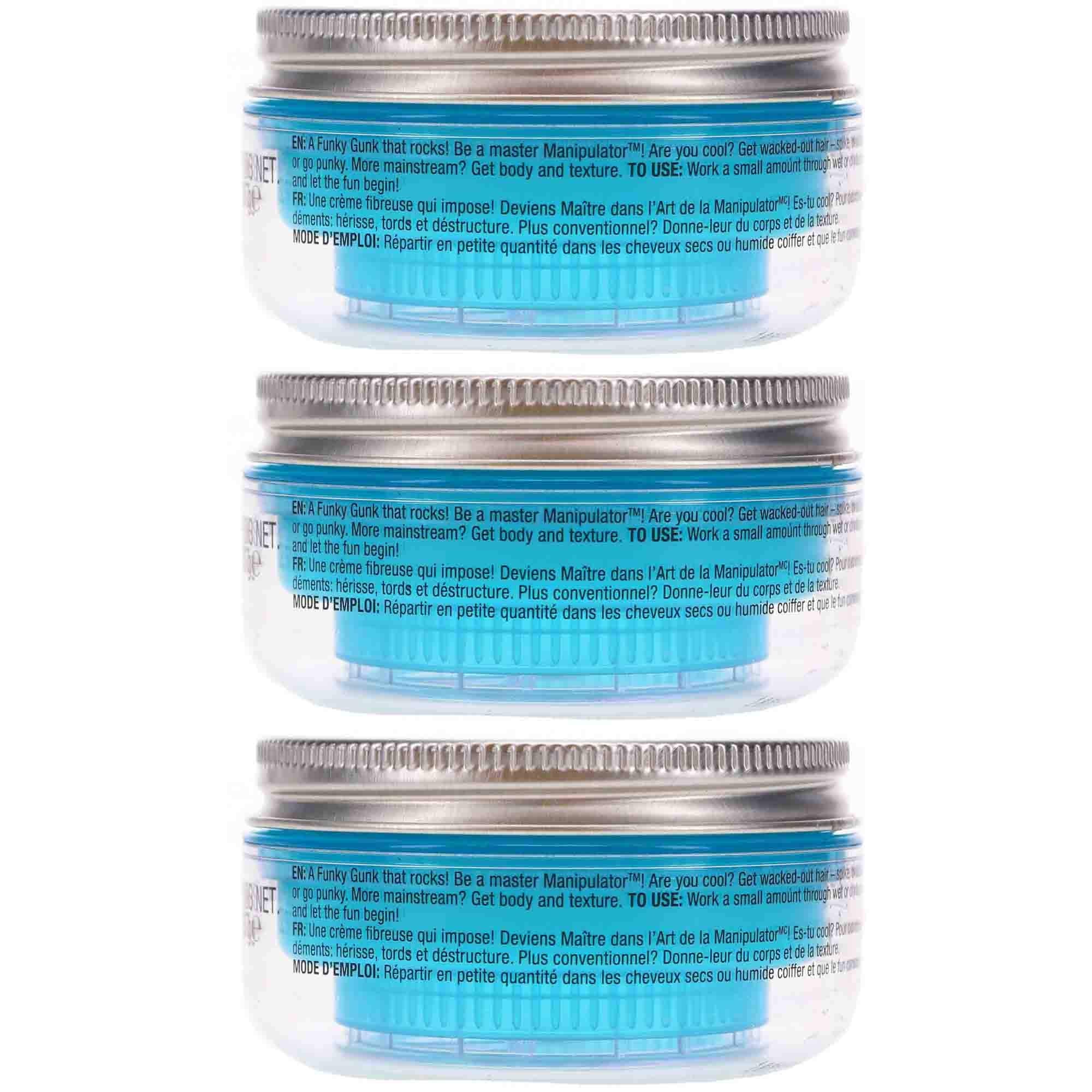 Bed Head Manipulator hair forming texture during scrunch for defined style.