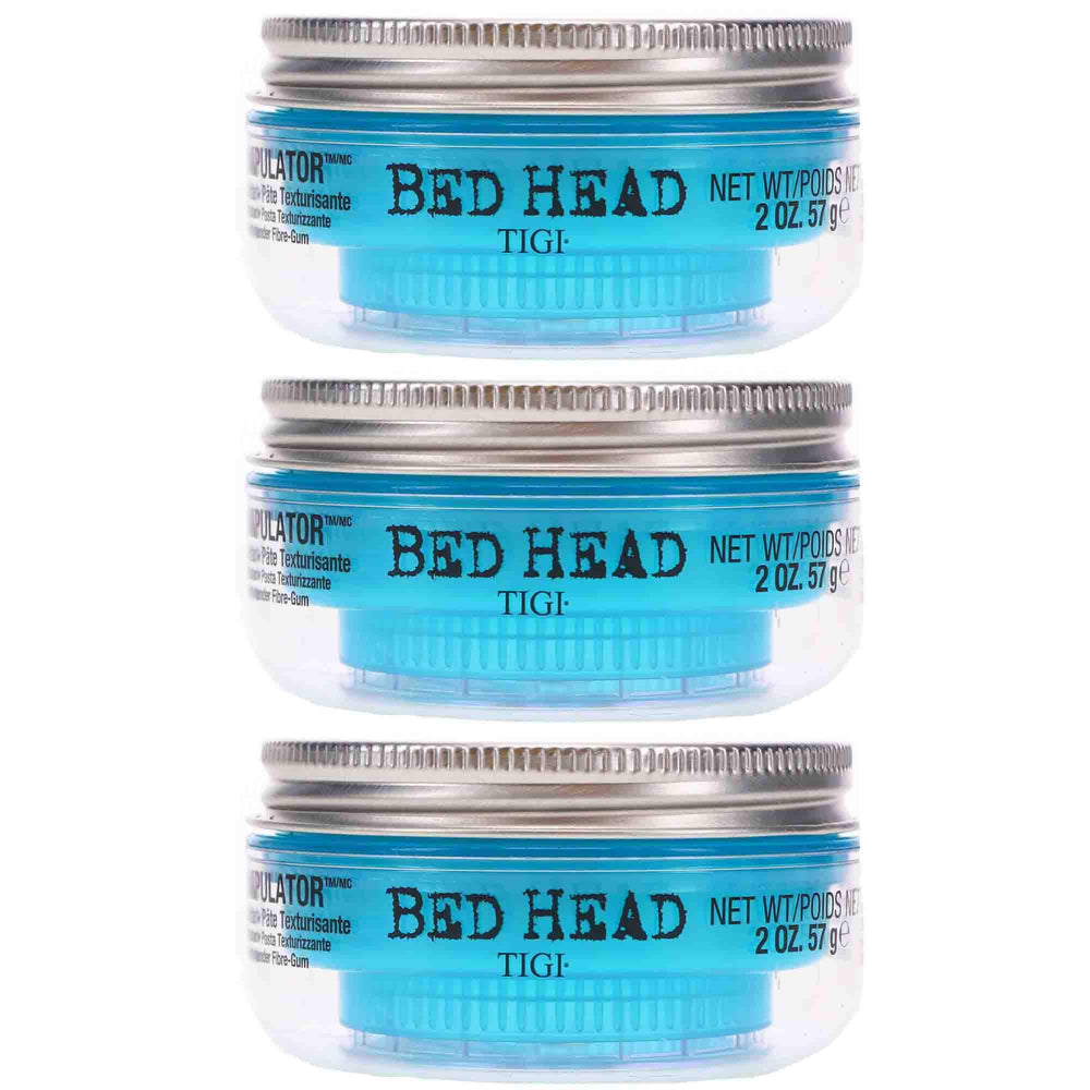 Bed Head Manipulator packaging close-up highlighting premium hold and texture.
