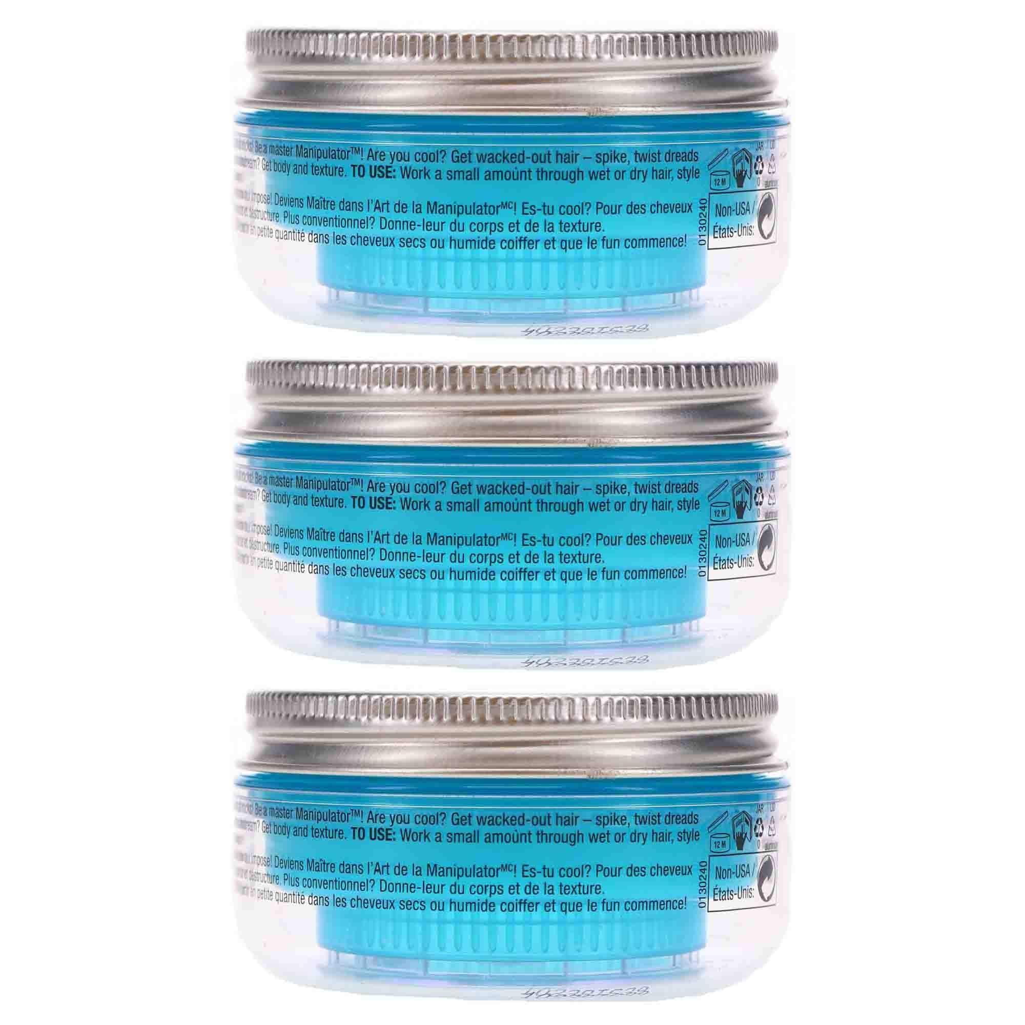Bed Head Manipulator short-to-medium hair ready for strong texture.