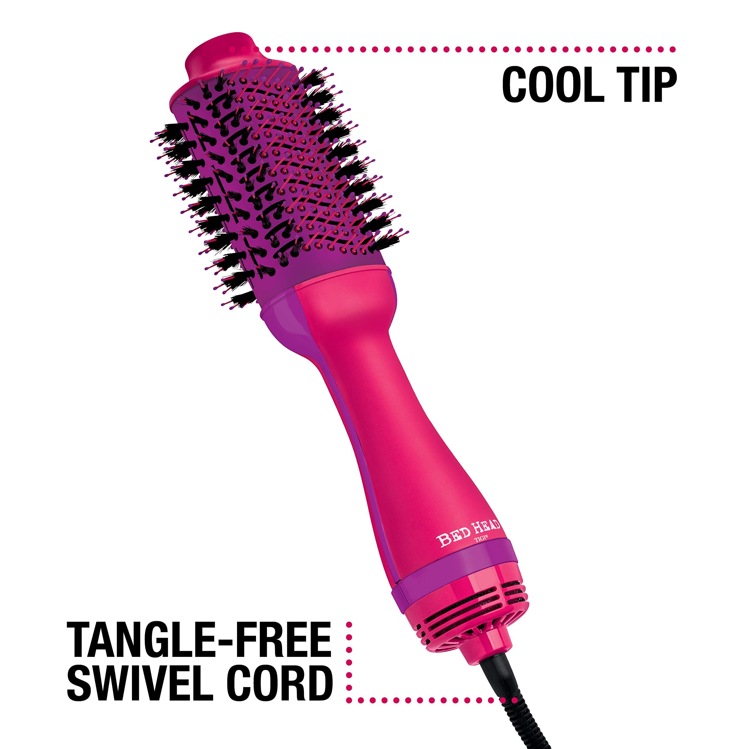 Bed Head Volumizer pink vent design for efficient airflow and drying.