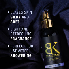 Bedroom Kandi non-greasy mist applies quickly after shower.