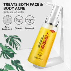 Foamy lather created by Bee & Flower sulfur soap in shower