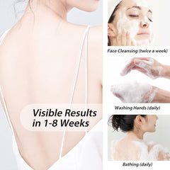 Bee & Flower sulfur soap lathering in shower for daily cleansing.