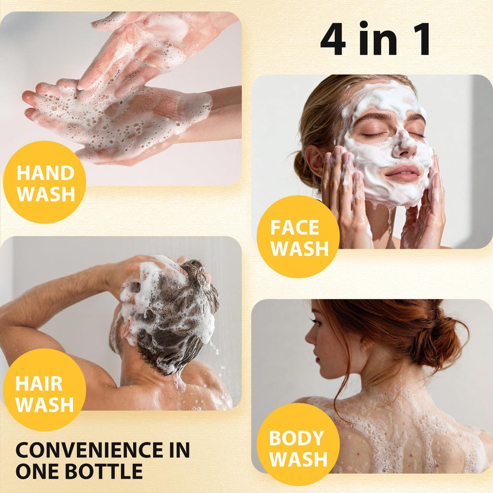 Shower scene featuring Bee & Flower sulfur soap