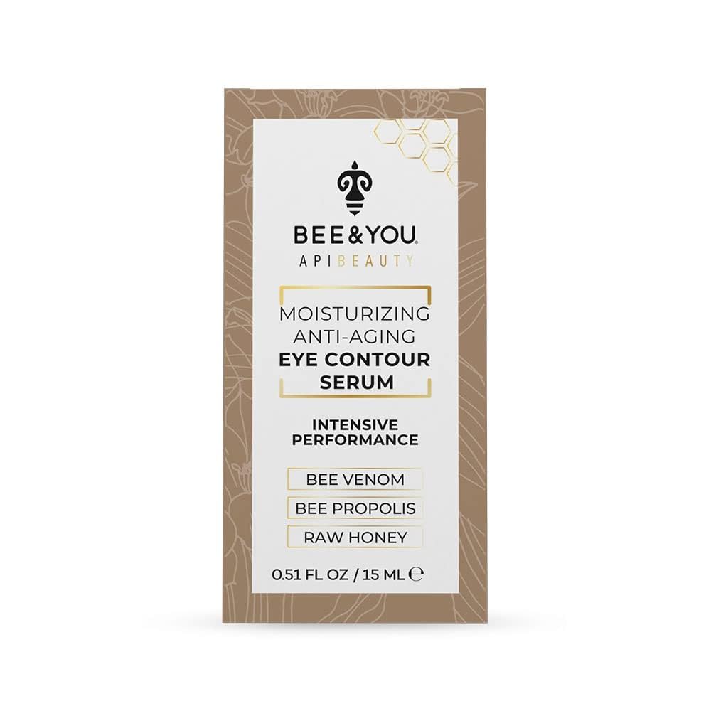 Bee & You serum bottle dispense shot highlighting easy application and hydration