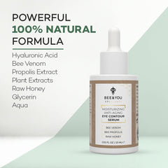 Bee & You Eye Serum ingredients highlight natural extracts for nourishing under-eye skin.