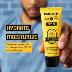 Close-up texture of Bee Bald Smooth Plus reveals lightweight, non-greasy feel.