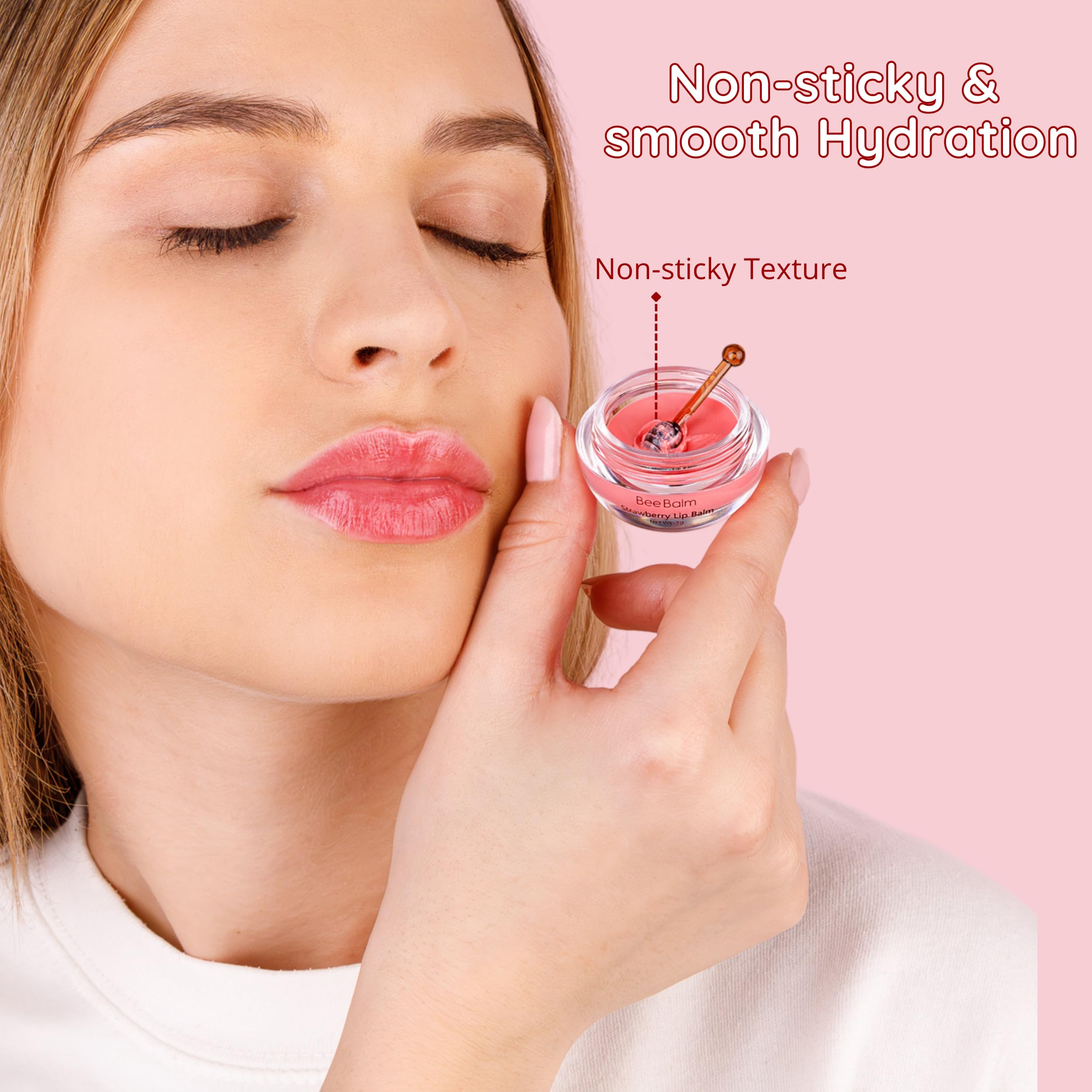 Brand label on Bee Balm honey pot highlights natural ingredients