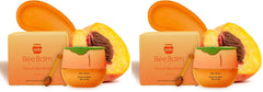 Bee Balm Original Peach Lip Balm in a honey pot delivering deep hydration.