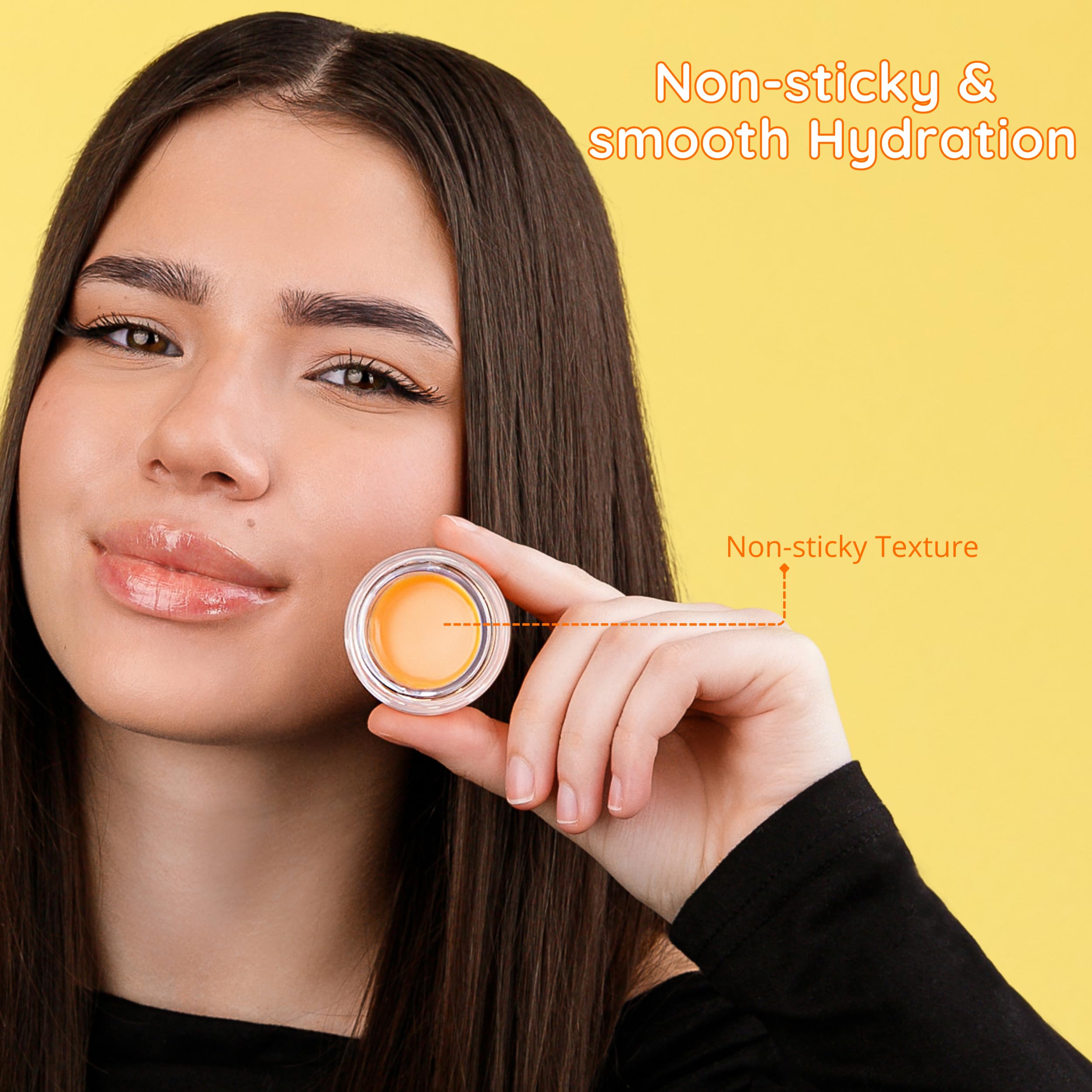 Pack of 2 Peach lip balms for sharing or travel.