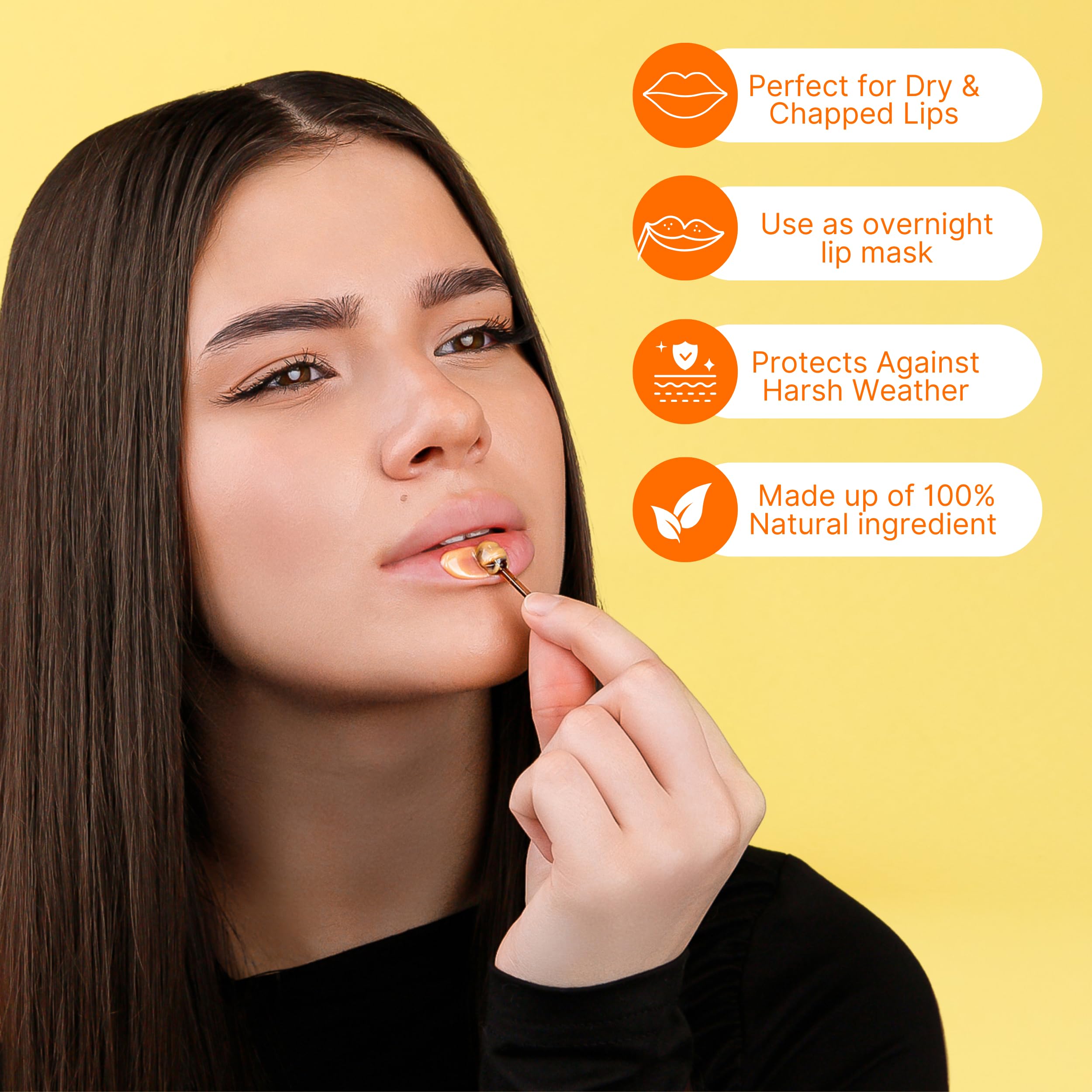 Bee Balm propolis and honey blend nourishes lips with comforting moisture.