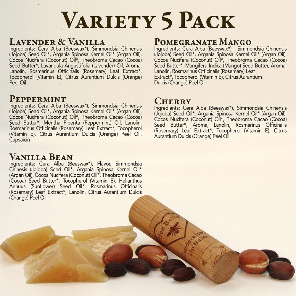 Bee Bella Lip Balm Handmade in USA reflects quality ingredients and care.